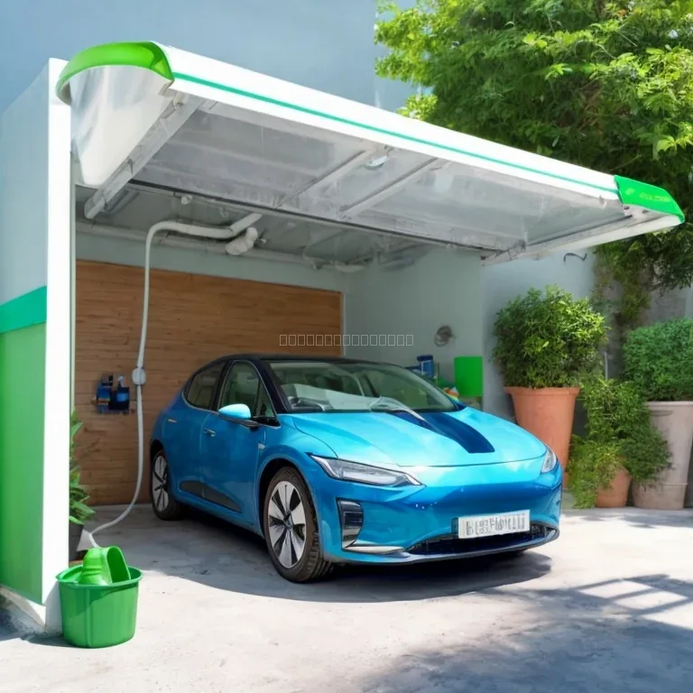 Automóvil brillante después de un detailing ecológico